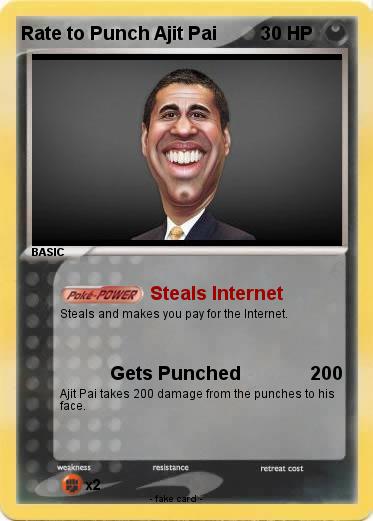 Pokemon Rate to Punch Ajit Pai