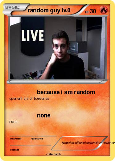 Pokemon random guy lv.0