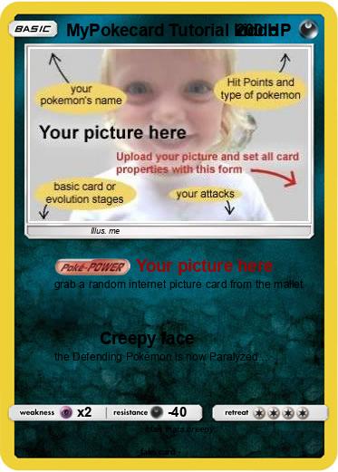 Pokemon MyPokecard Tutorial kiddo