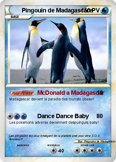 Pokemon Pingouin de Madagascare