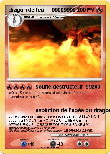 Pokemon dragon de feu     99999999