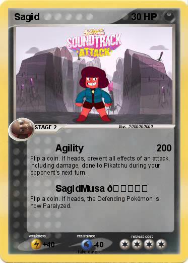 Pokémon Sagid 1 1 - Agility - My Pokemon Card