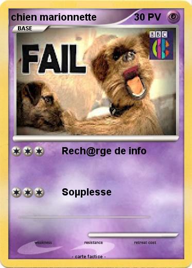 Pokemon chien marionnette