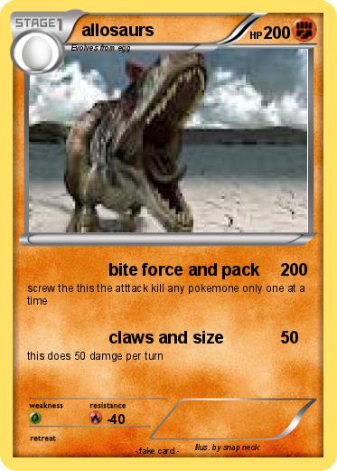 Pokemon allosaurs