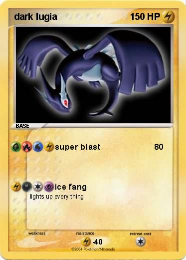 Pokemon dark lugia