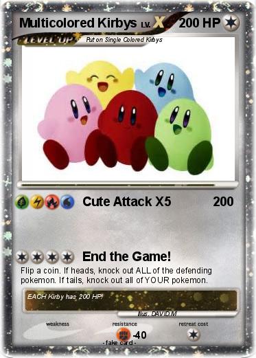 Pokemon Multicolored Kirbys