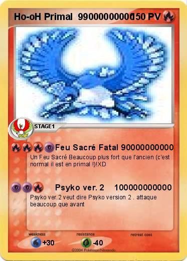 Pokemon Ho-oH Primal  99000000000