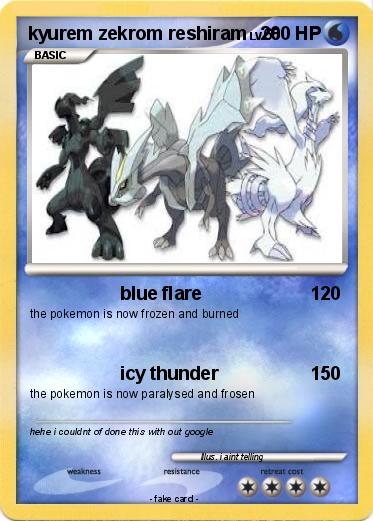 Pokemon kyurem zekrom reshiram