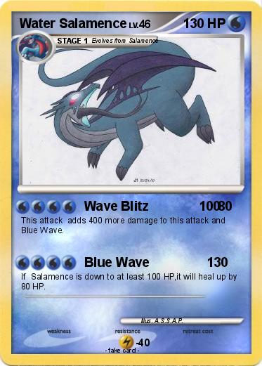 Pokemon Water Salamence