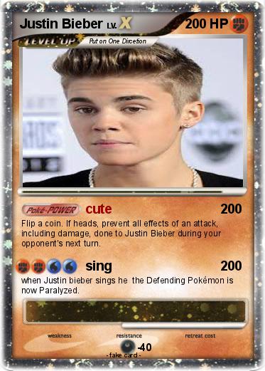 Pokemon Justin Bieber