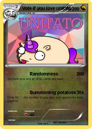 Pokemon Vote if you love unitato