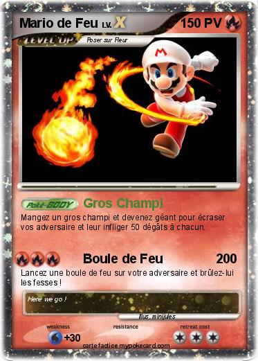 Pokemon Mario de Feu