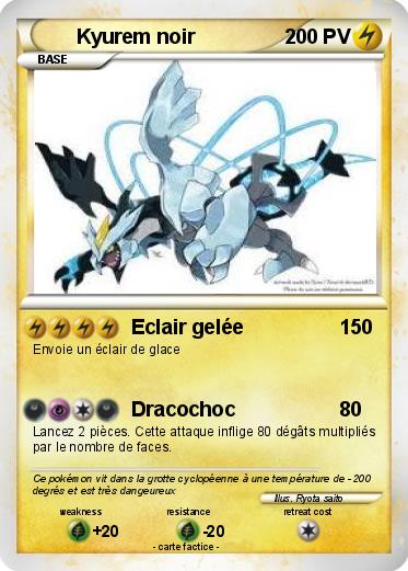 Pokemon Kyurem noir