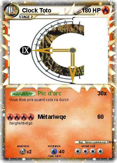 Pokemon Clock Toto