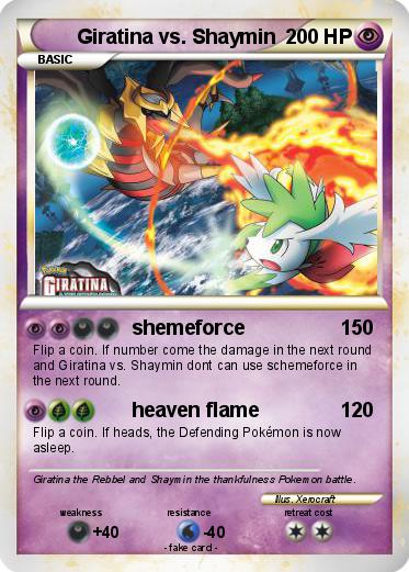 Pokemon Giratina vs. Shaymin