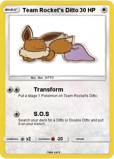Pokemon Team Rocket's Ditto