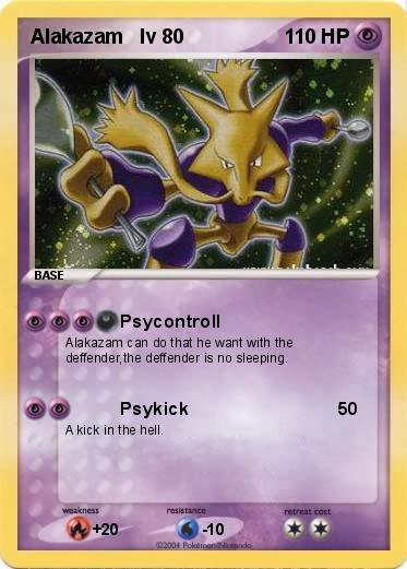 Pokemon Alakazam   lv 80