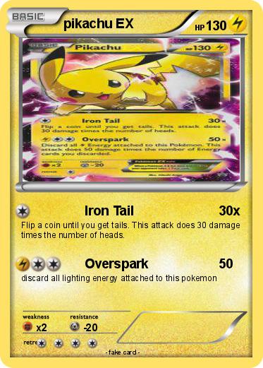 Pokemon pikachu EX