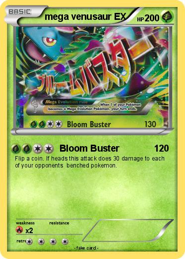 Pokemon mega venusaur EX