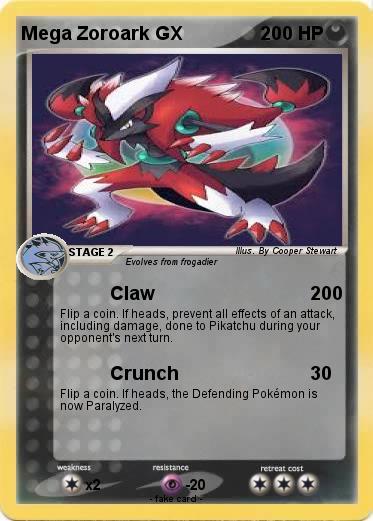 Pokemon Mega Zoroark GX