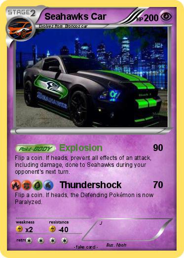 Pokemon Seahawks Car