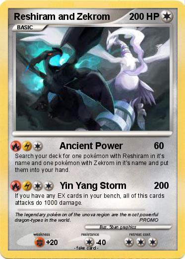 Pokemon Reshiram and Zekrom
