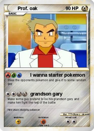 Pokemon Prof. oak