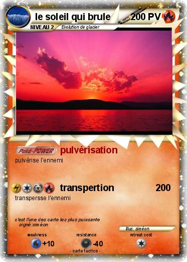 Pokemon le soleil qui brule
