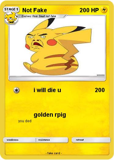 Pokemon Not Fake
