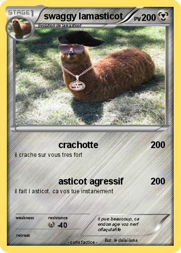Pokemon swaggy lamasticot