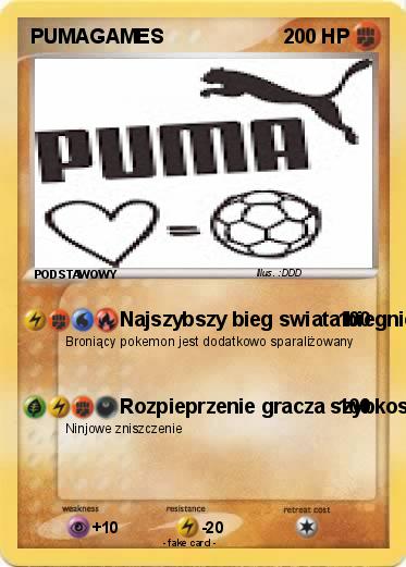 Pokemon PUMAGAMES