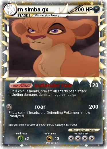 Pokemon m simba gx