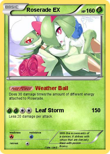 Pokemon Roserade EX