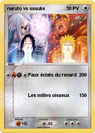 Pokemon naruto vs sasuke
