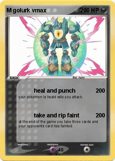 Pokemon M golurk vmax