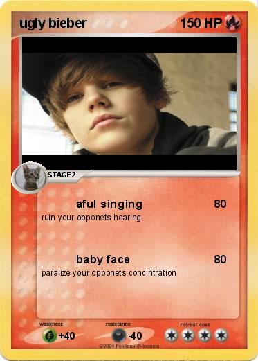 Pokemon ugly bieber