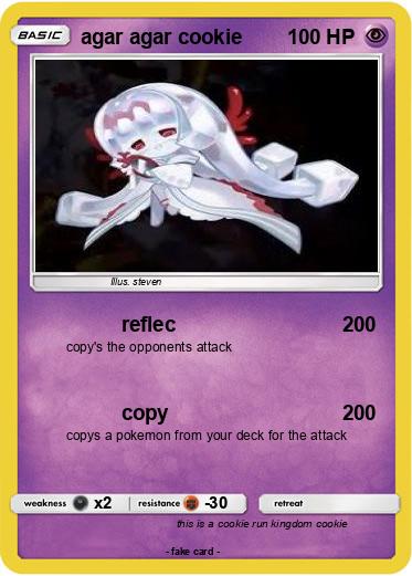 Pokemon agar agar cookie