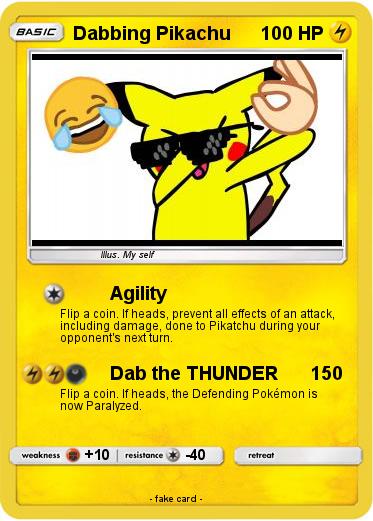 Pokemon Dabbing Pikachu
