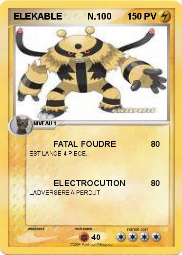 Pokemon ELEKABLE          N.100