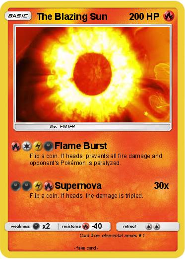 Pokemon The Blazing Sun