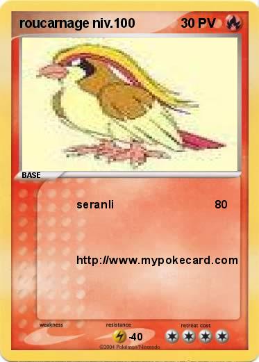 Pokemon roucarnage niv.100