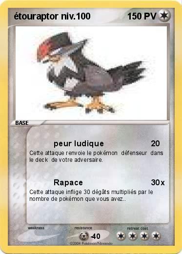 Pokemon étouraptor niv.100