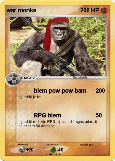 Pokemon war monke