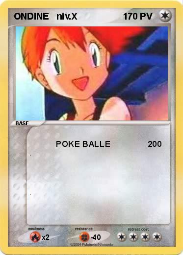 Pokemon ONDINE   niv.X                  1