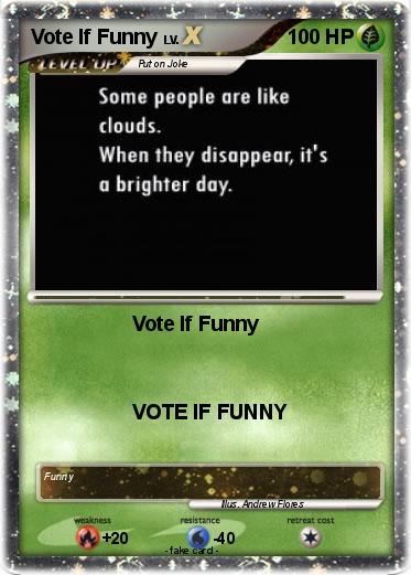 Pokemon Vote If Funny