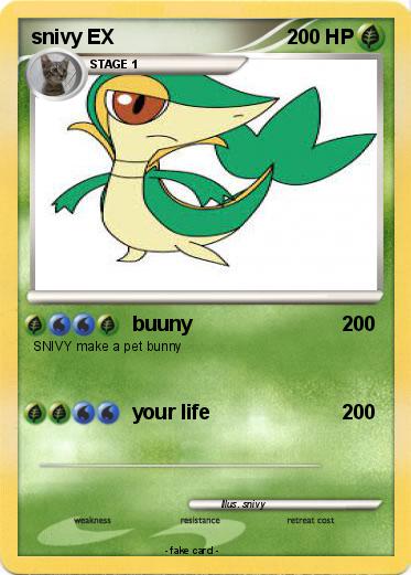Pokemon snivy EX