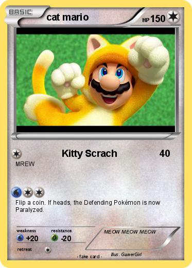 Pokemon cat mario