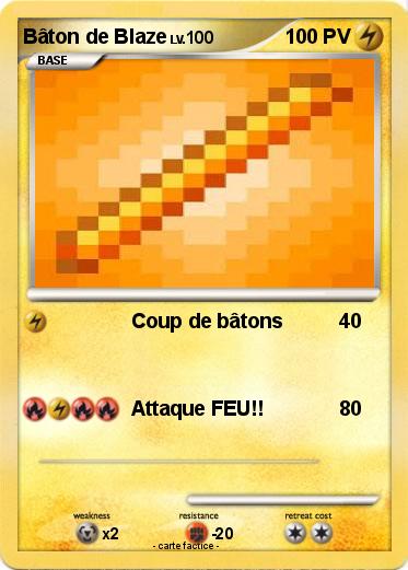 Pokemon Bâton de Blaze