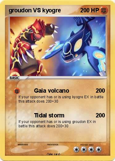 Pokemon groudon VS kyogre