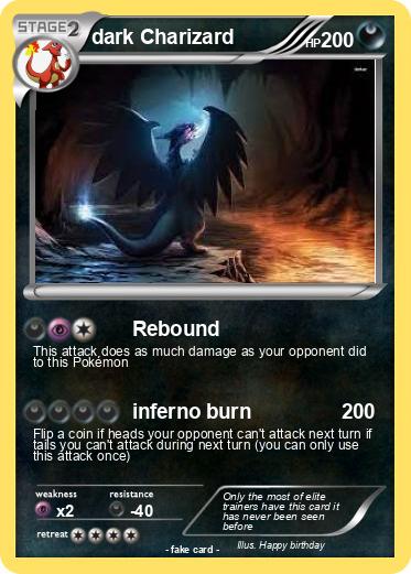 Pokemon dark Charizard